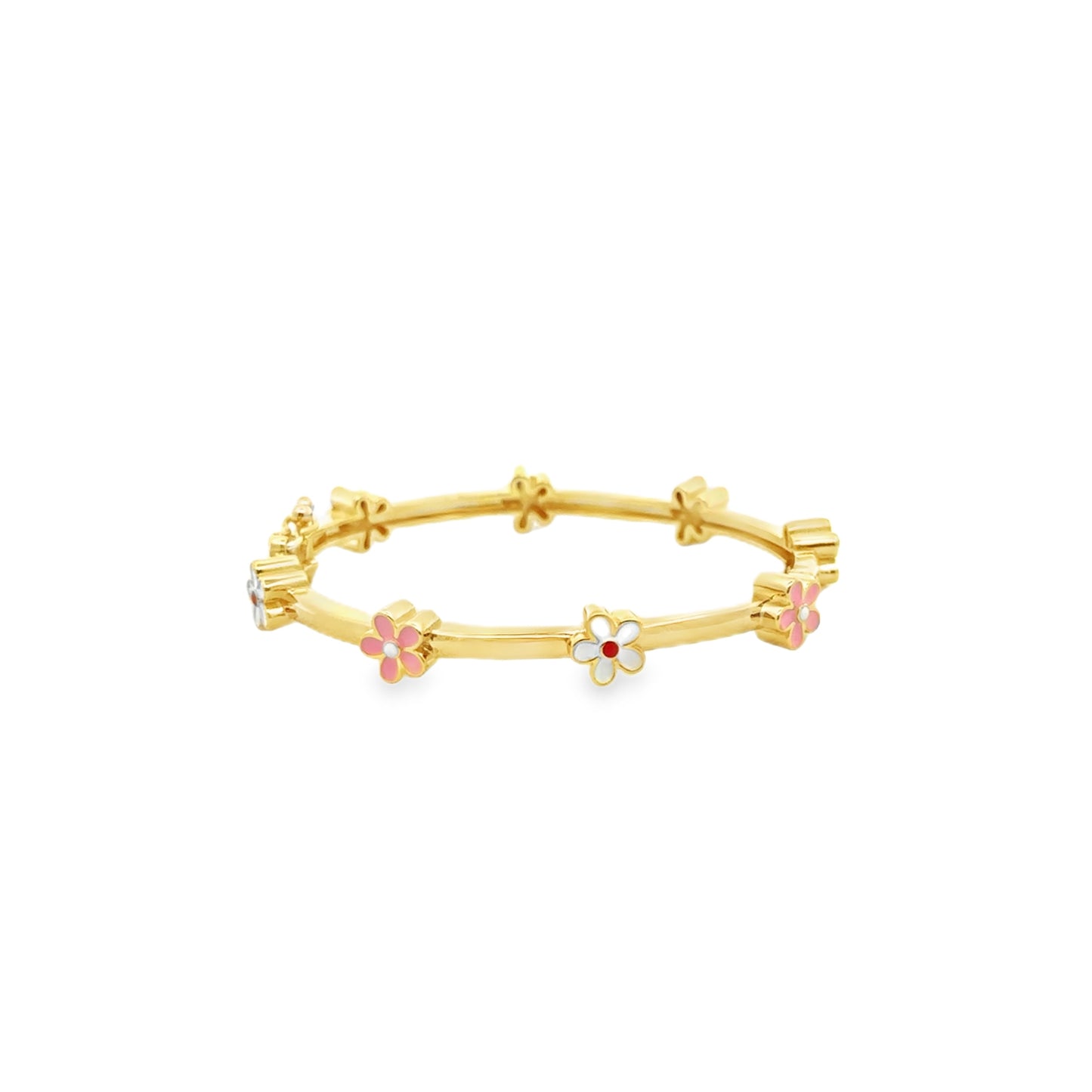 Pink and White Flowers Kids Bracelet - SHOPKURY.COM
