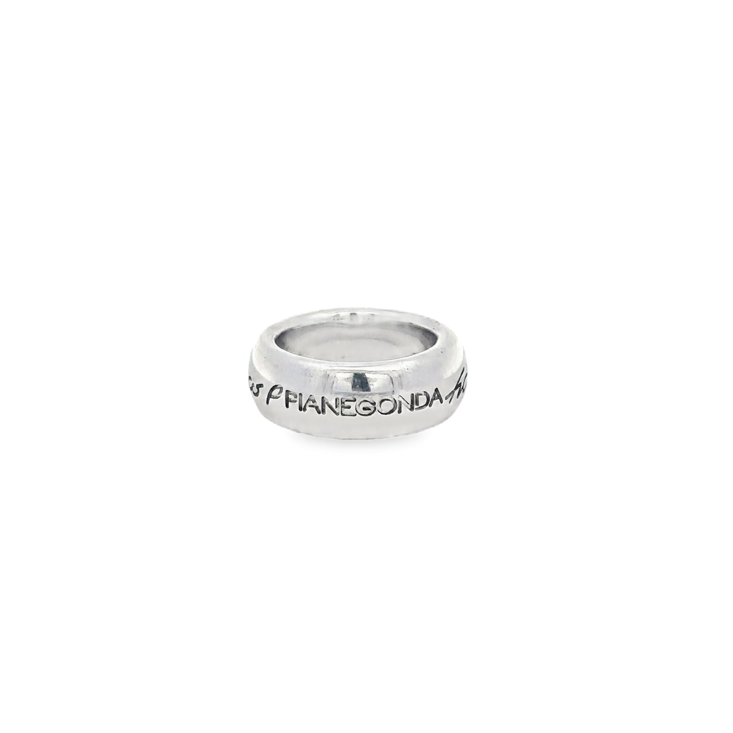 Cosmic Silver Polished Wide Band Ring - SHOPKURY.COM