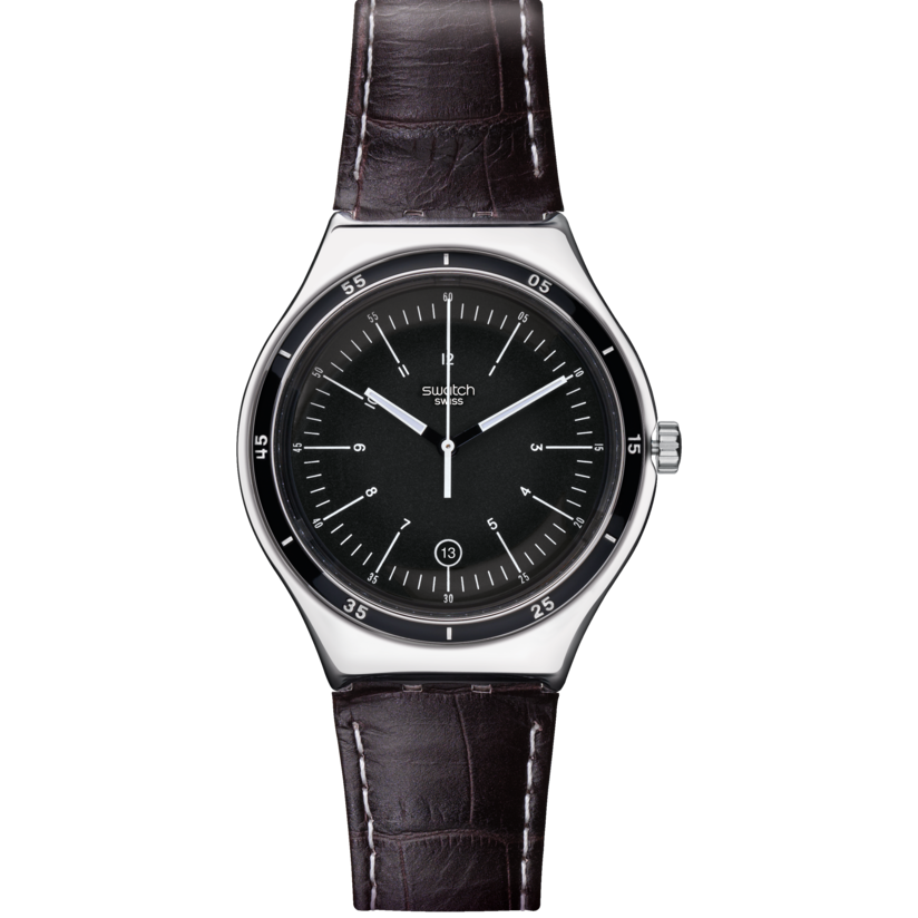 Trueville Leather Watch by SWATCH