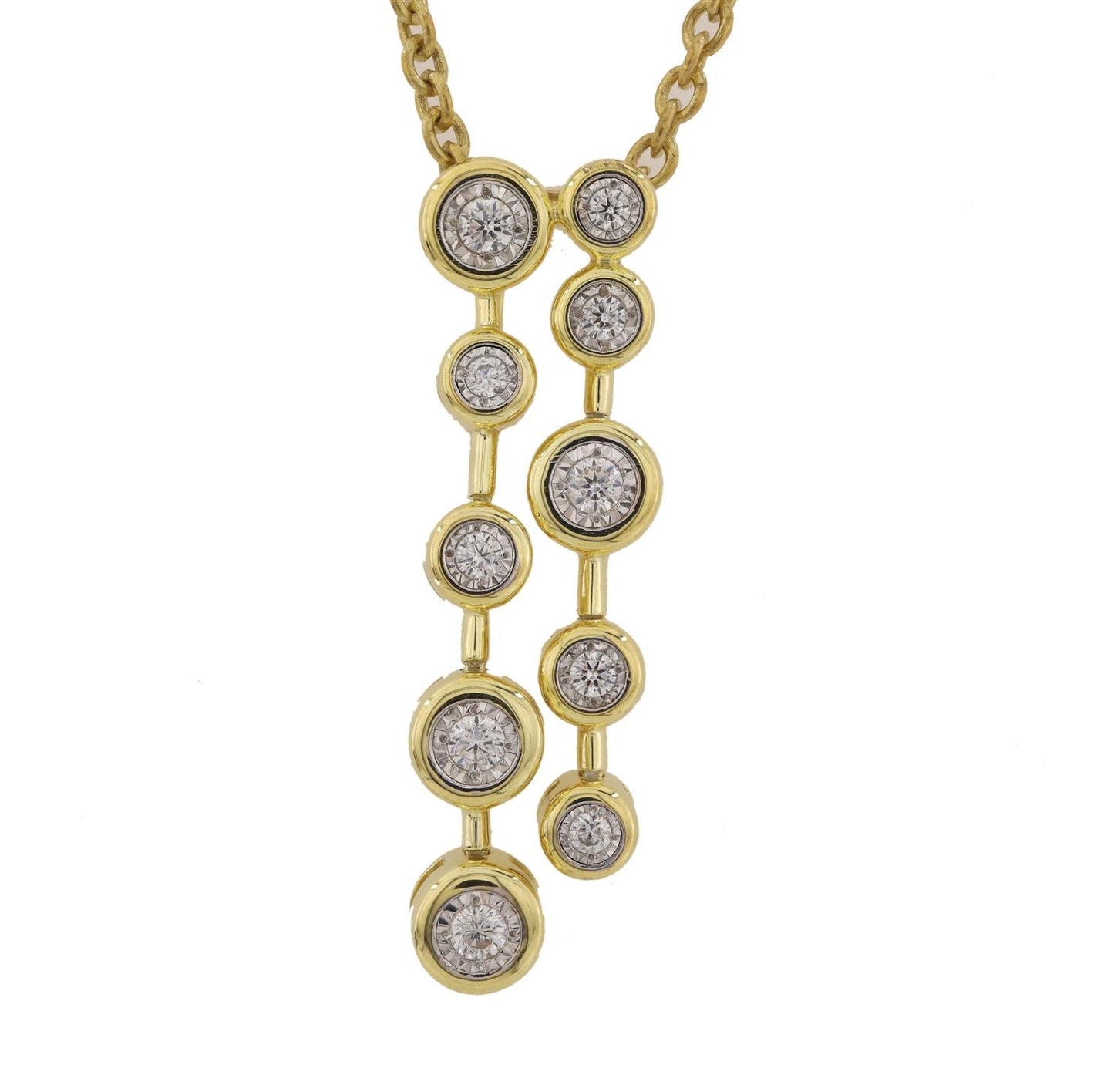Double Lariat Diamond Necklace - SHOPKURY.COM
