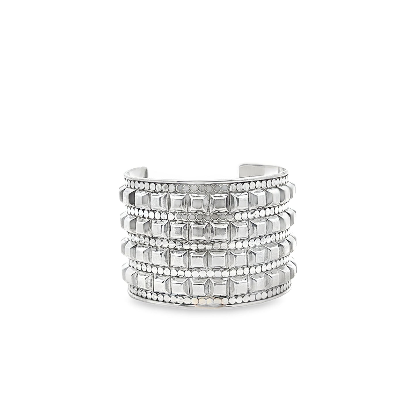 Java Studded Wide Cuff Bracelet - SHOPKURY.COM