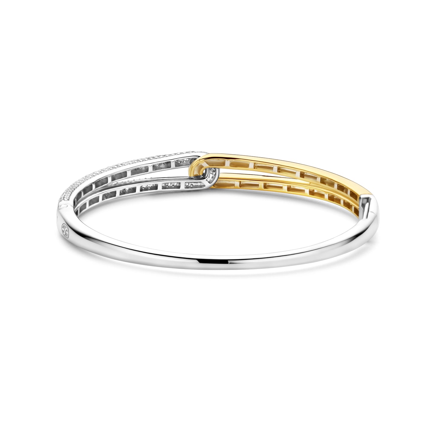 Bonds Two Tone Bangle Bracelet - SHOPKURY.COM