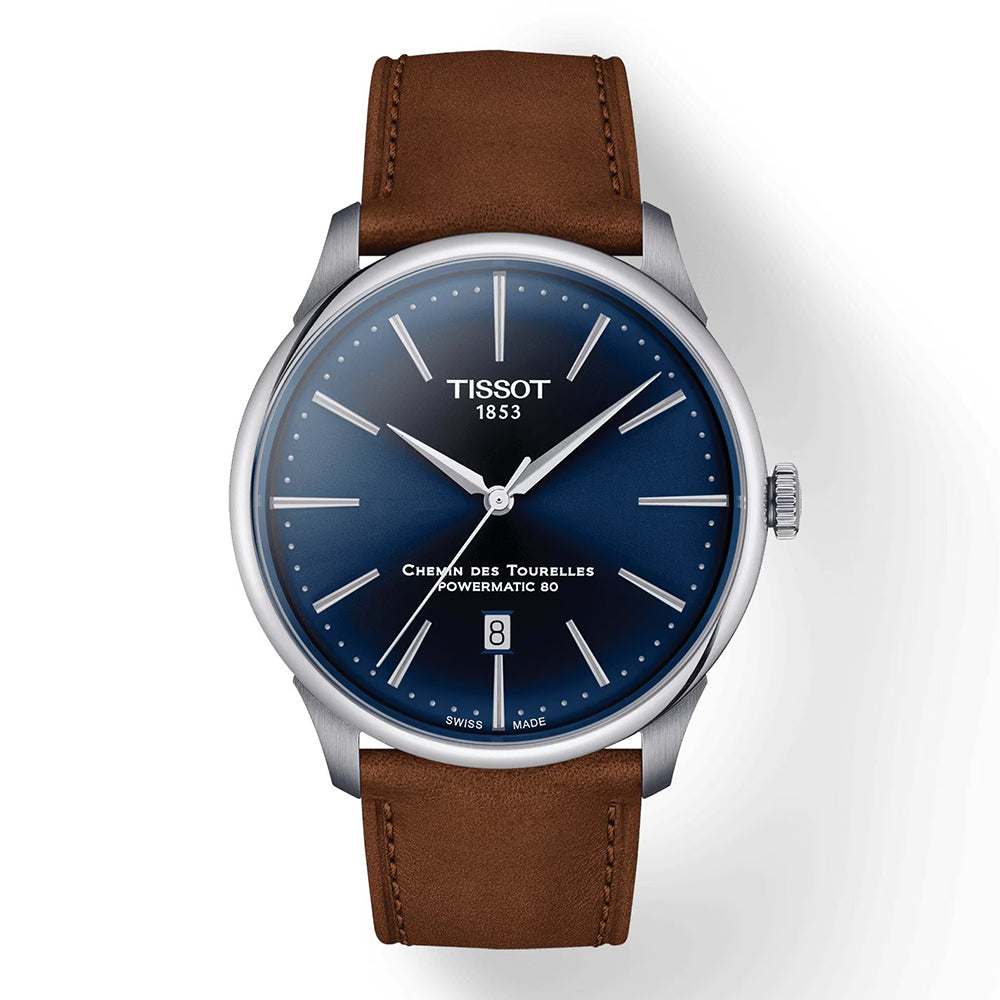 Chemin Des Tourelles Brown/Blue 42MM Watch - SHOPKURY.COM