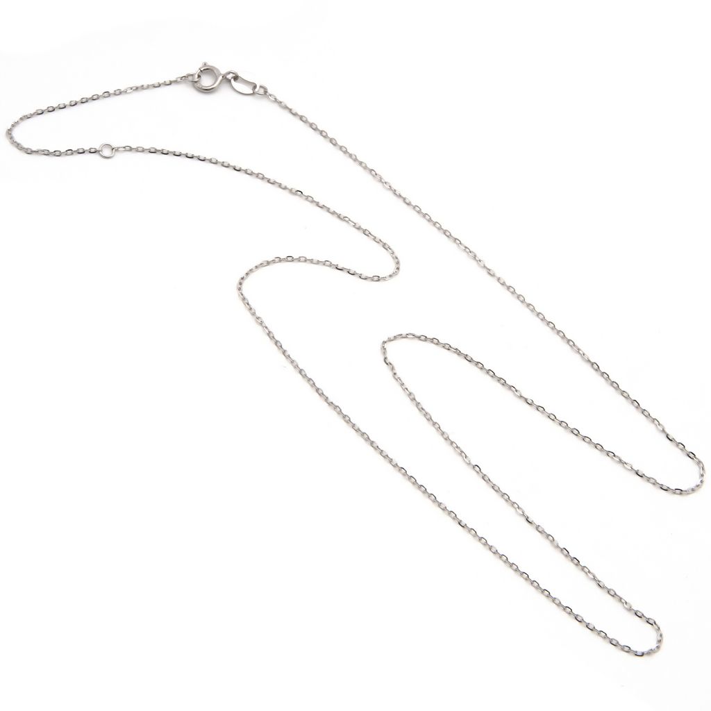 Basic Link White Gold Chain 16-18'' - SHOPKURY.COM
