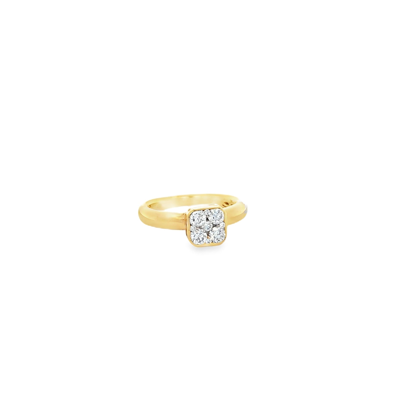 Square Diamond Ring (Size 6.5) - SHOPKURY.COM