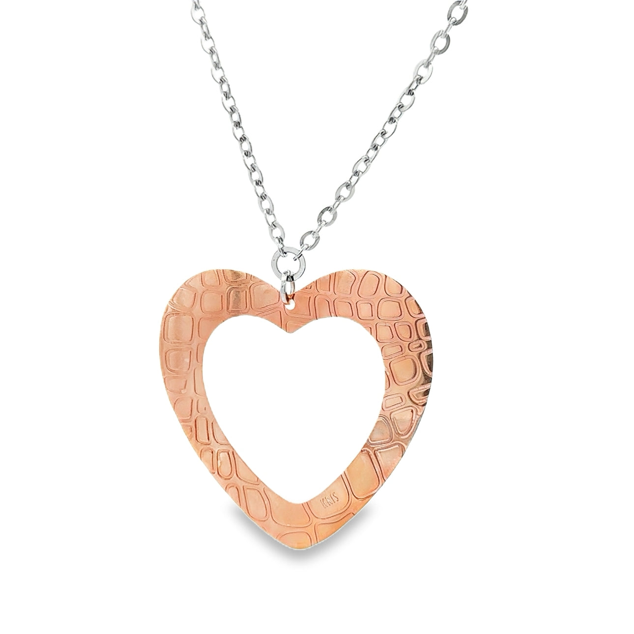 Open Heart Pendant Necklace - SHOPKURY.COM