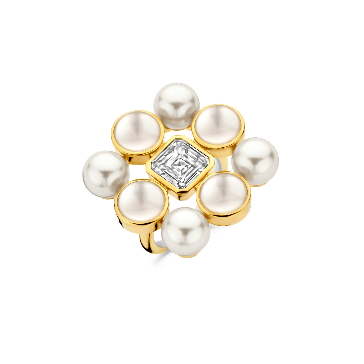 Pearl Cluster Large Ring - SHOPKURY.COM