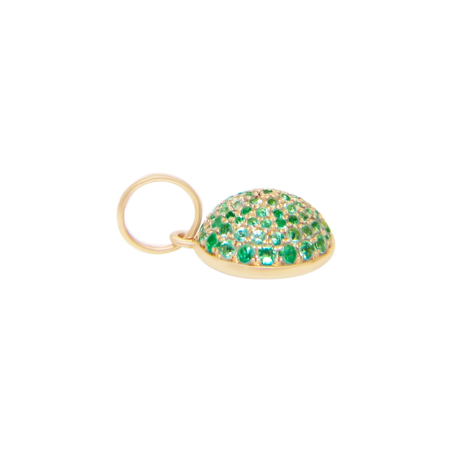 Emeralds Half Ball Pendant - SHOPKURY.COM