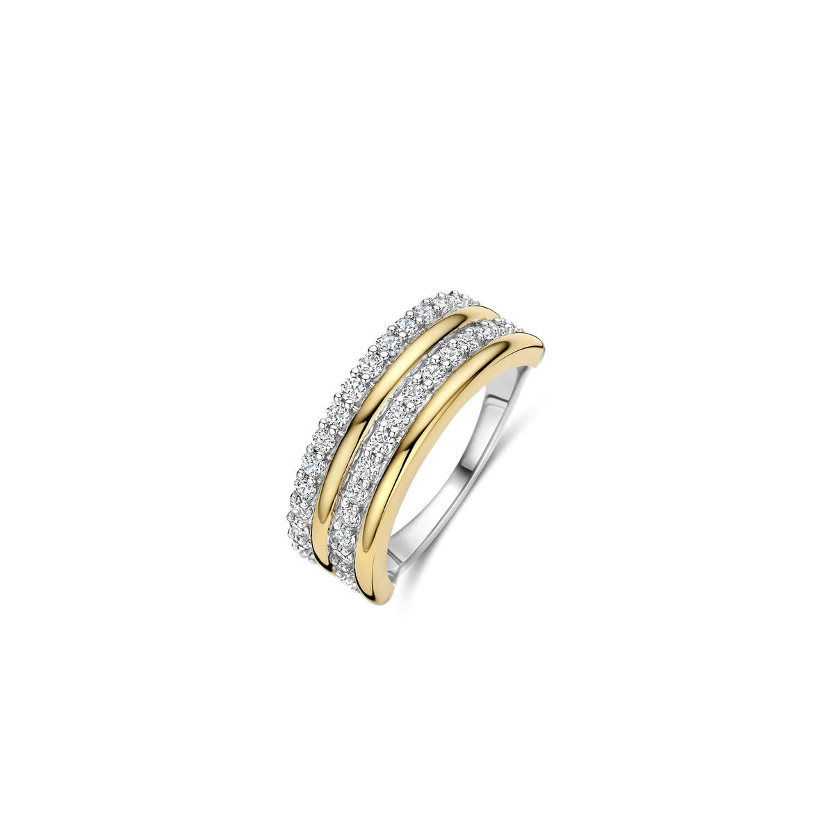Double Radiance Wide Ring by TI SENTO
