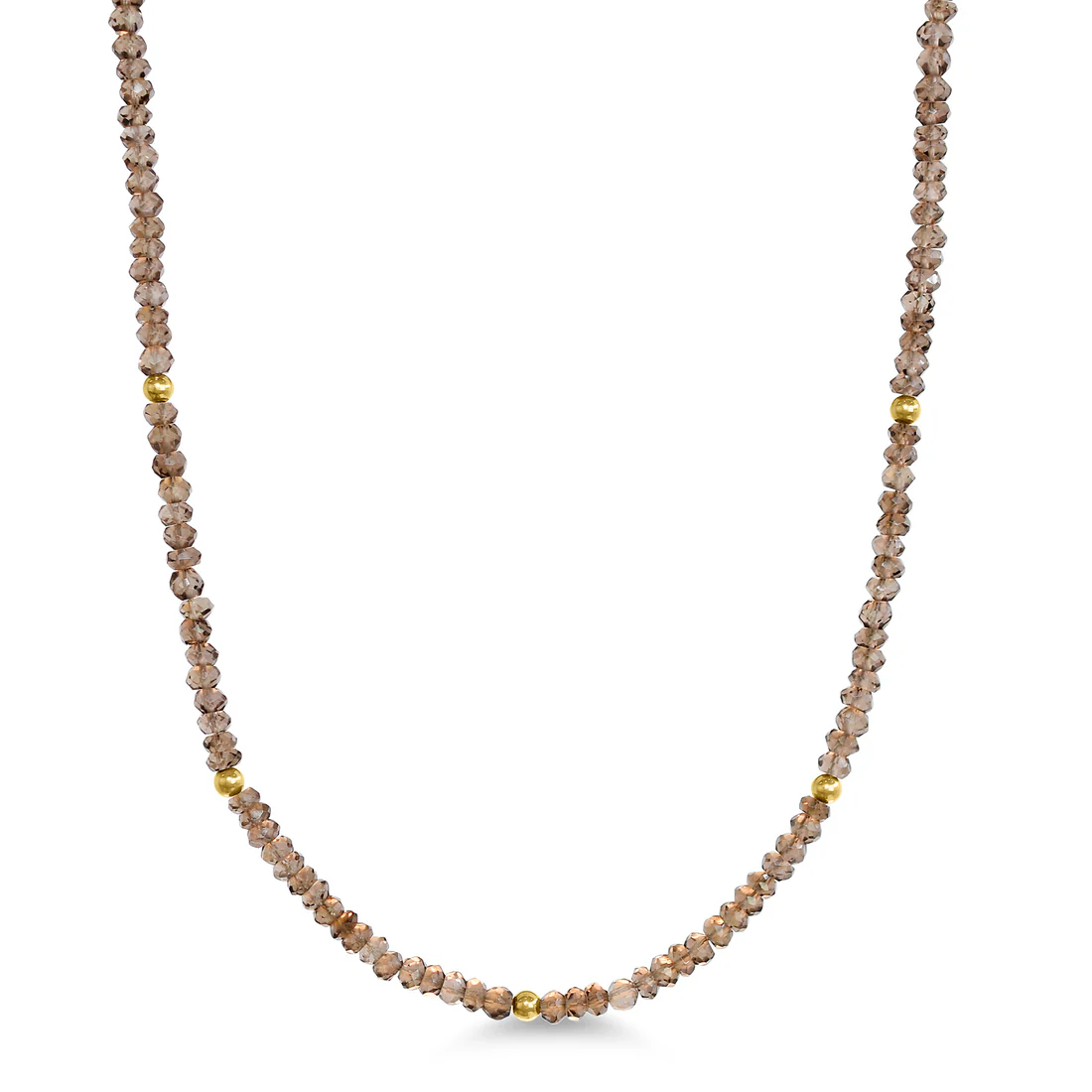 Natural Smoky Quartz Gemstones Necklace - SHOPKURY.COM