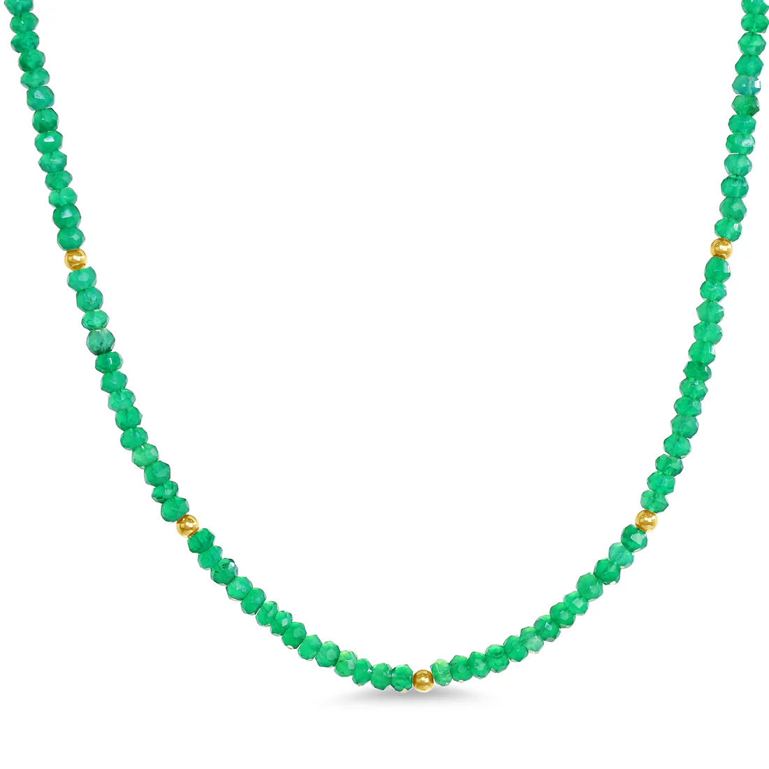 Natural Green Onyx Gemstones Necklace - SHOPKURY.COM