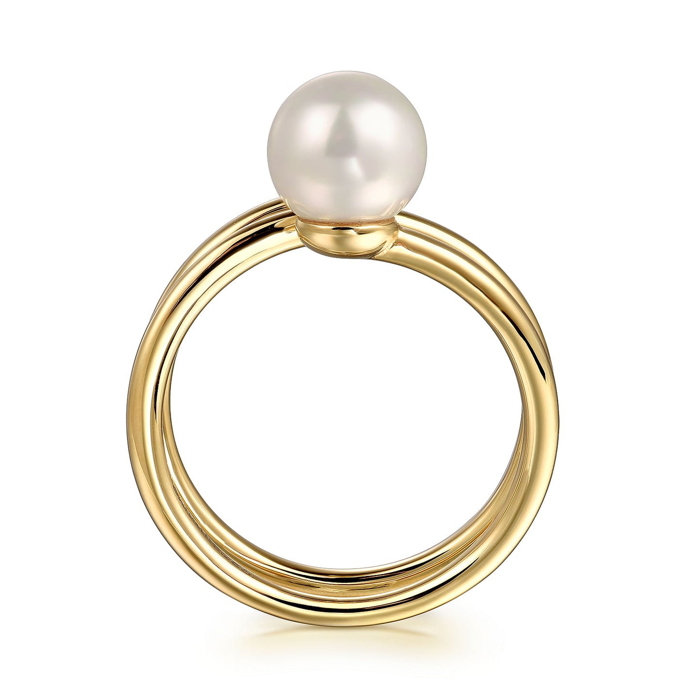 Pearl Bypass Ring - SHOPKURY.COM