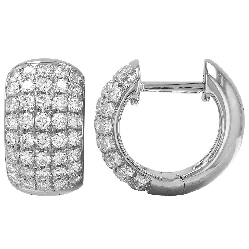 Brilliant Diamond 12MM Huggie Earrings - SHOPKURY.COM