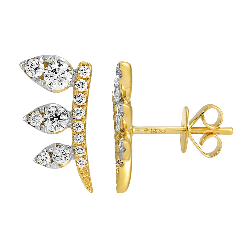 Diamond Crawler Earrings - SHOPKURY.COM