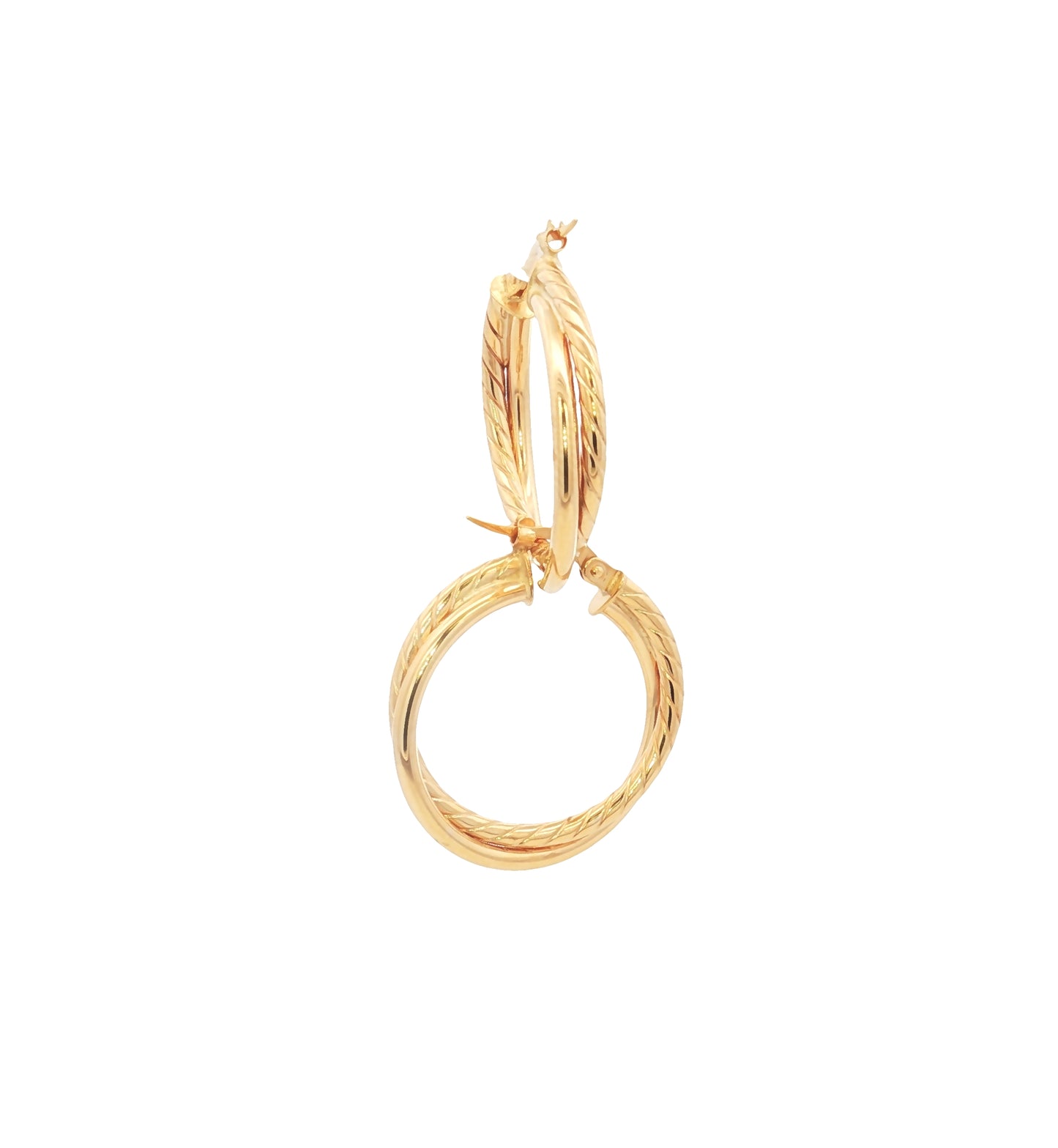 Intertwined 24MM Hoop Earrings - SHOPKURY.COM