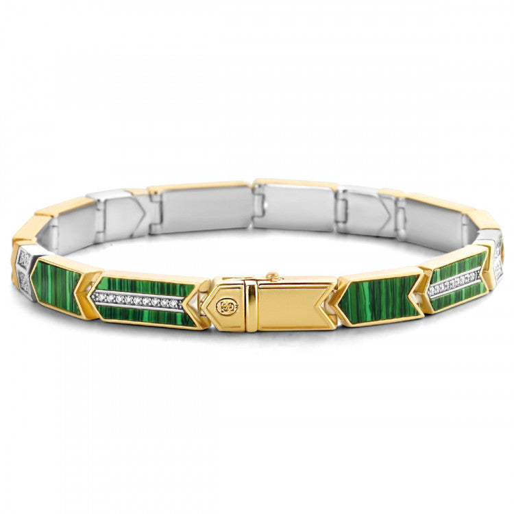 Green Malachite Arrow Bracelet - SHOPKURY.COM