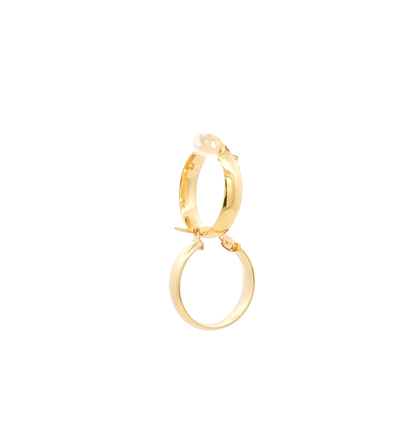 Hollow 17MM Huggie Earrings - SHOPKURY.COM