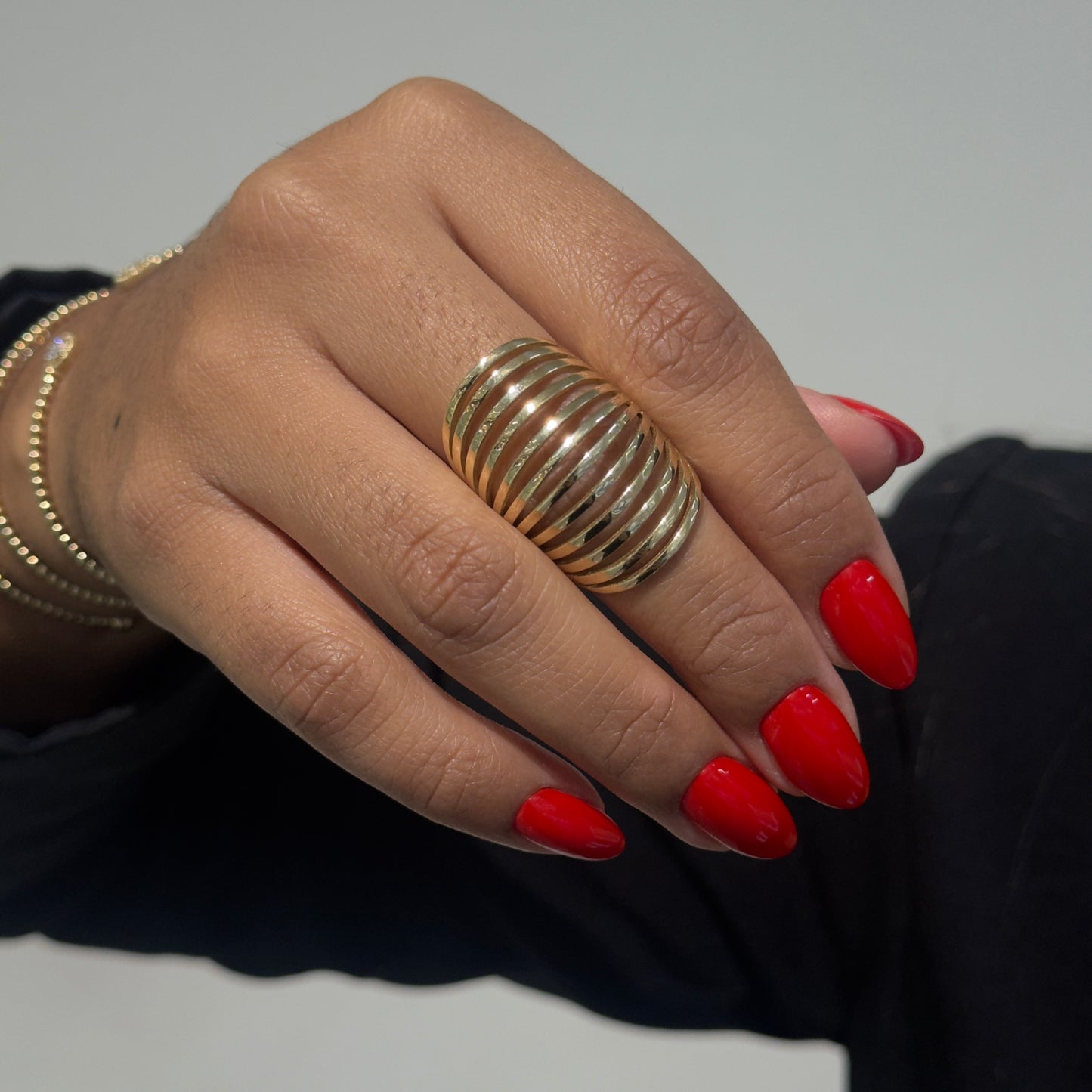 Cage Elongated Ring by SHOPKURY.COM