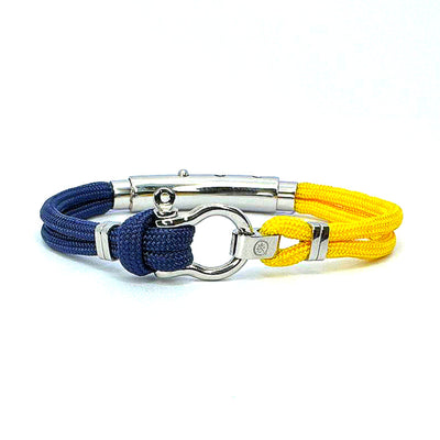 Thin Shackle Double Cord Bracelet - SHOPKURY.COM