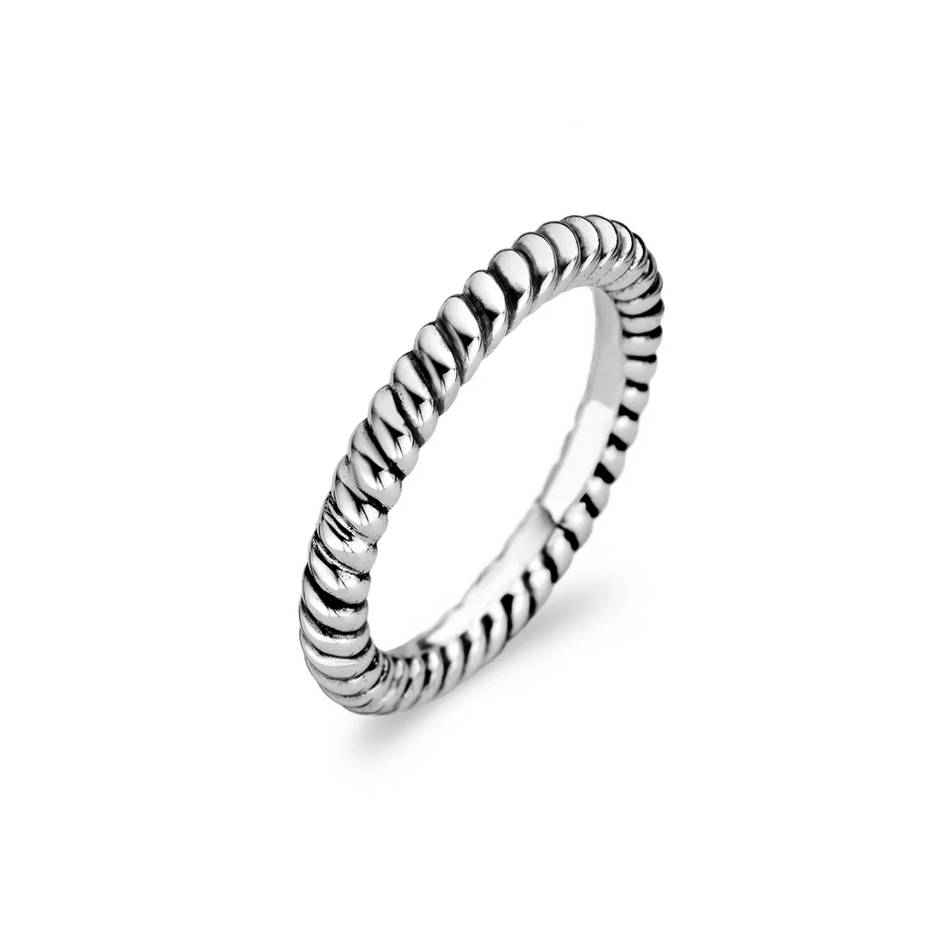 Twisted Silver Ring Size 7 - SHOPKURY.COM