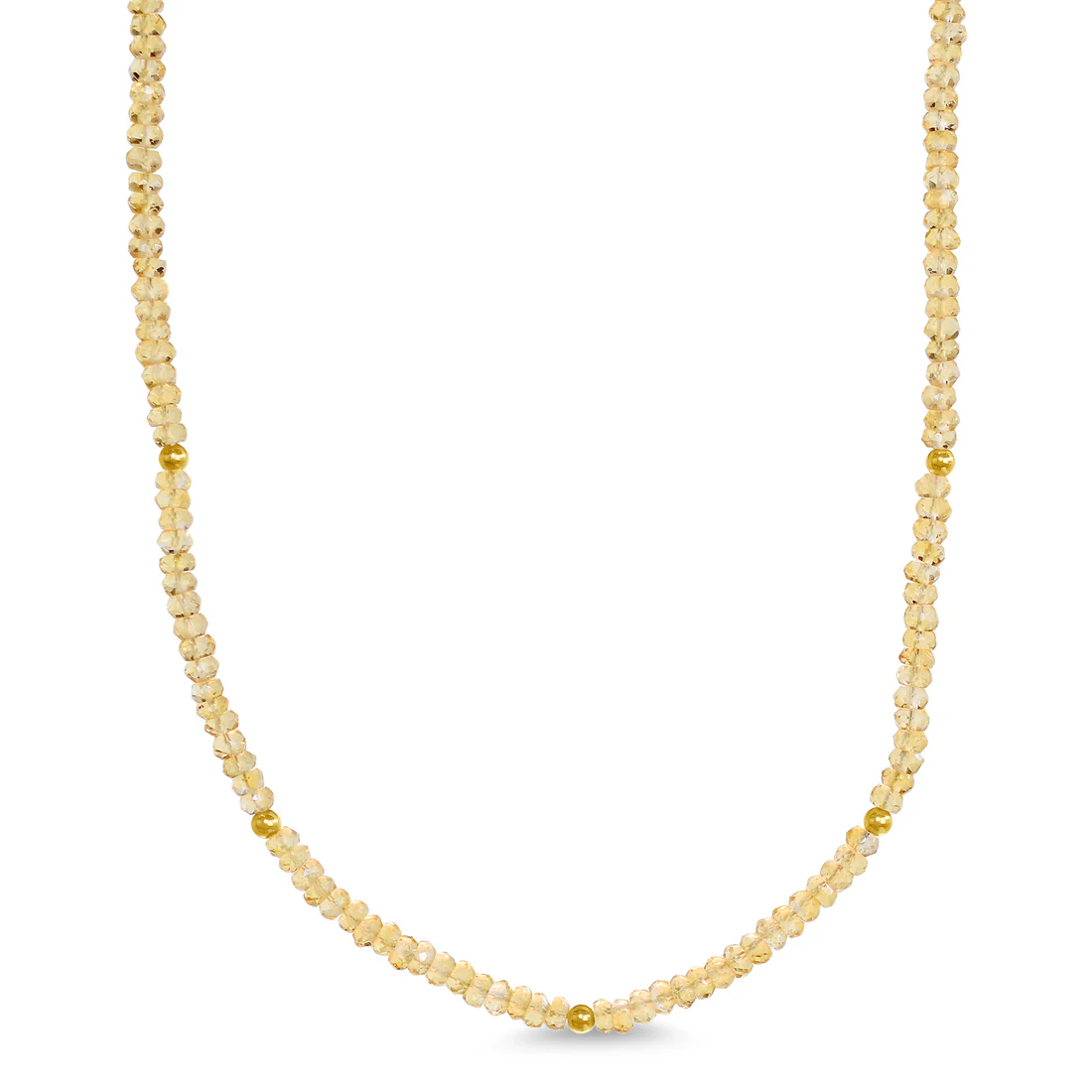 Natural Citrine Gemstone Necklace - SHOPKURY.COM