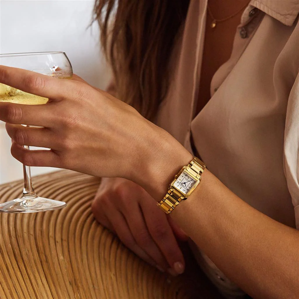 Bianca 22MM Yellow Steel Watch - SHOPKURY.COM