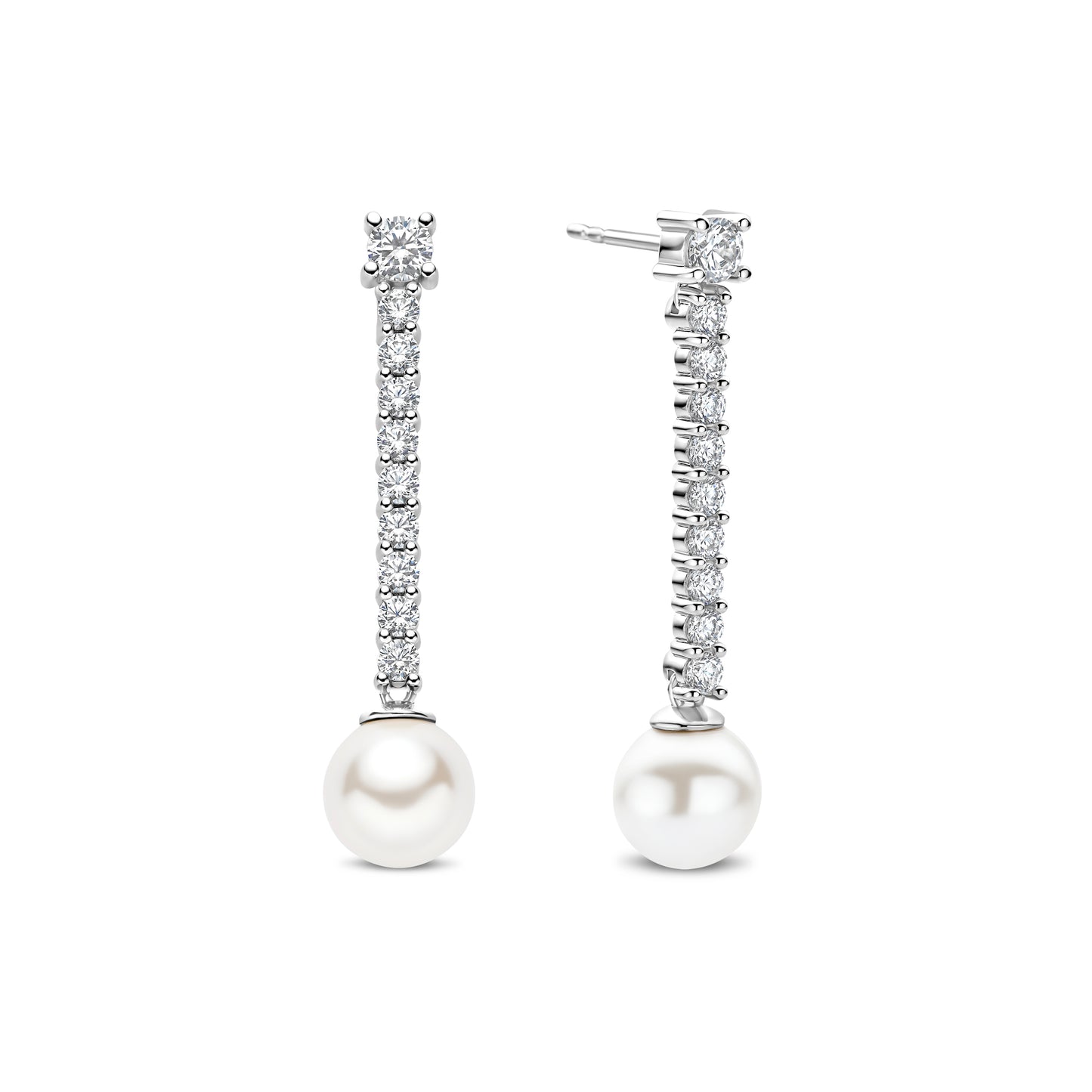 Pearl Classic Linear Earrings by TI SENTO