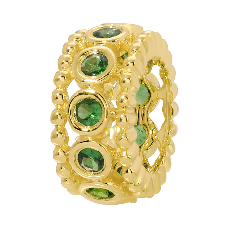 Tsavorite Rondelle Pendant - SHOPKURY.COM