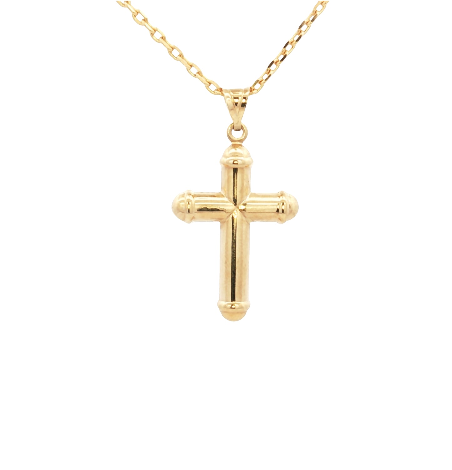 Rounded Cross Pendant - 31MM - SHOPKURY.COM