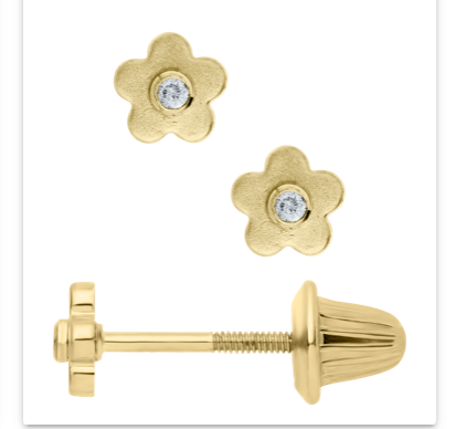 Flower Diamond Kids Studs Earrings - SHOPKURY.COM