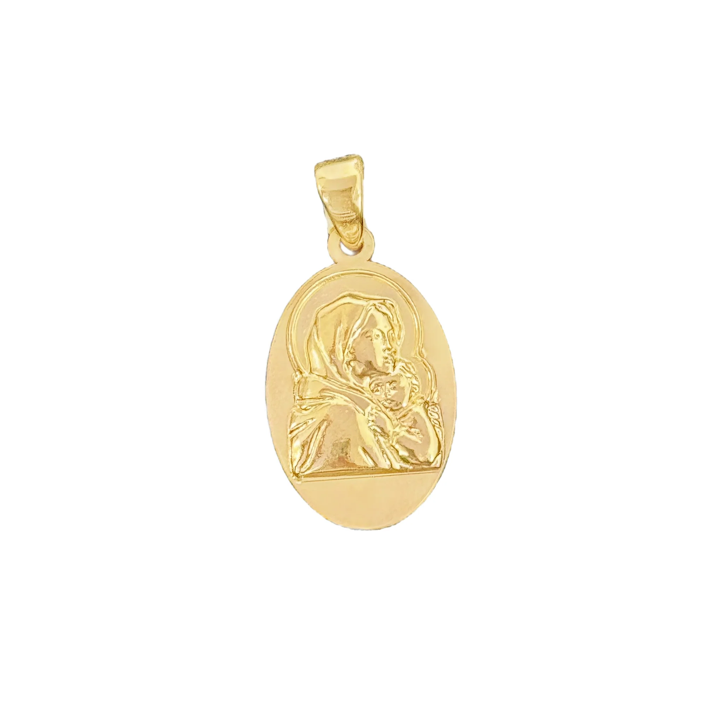 Immaculate Virgin Mary with Baby Jesus 18MM Pendant - SHOPKURY.COM