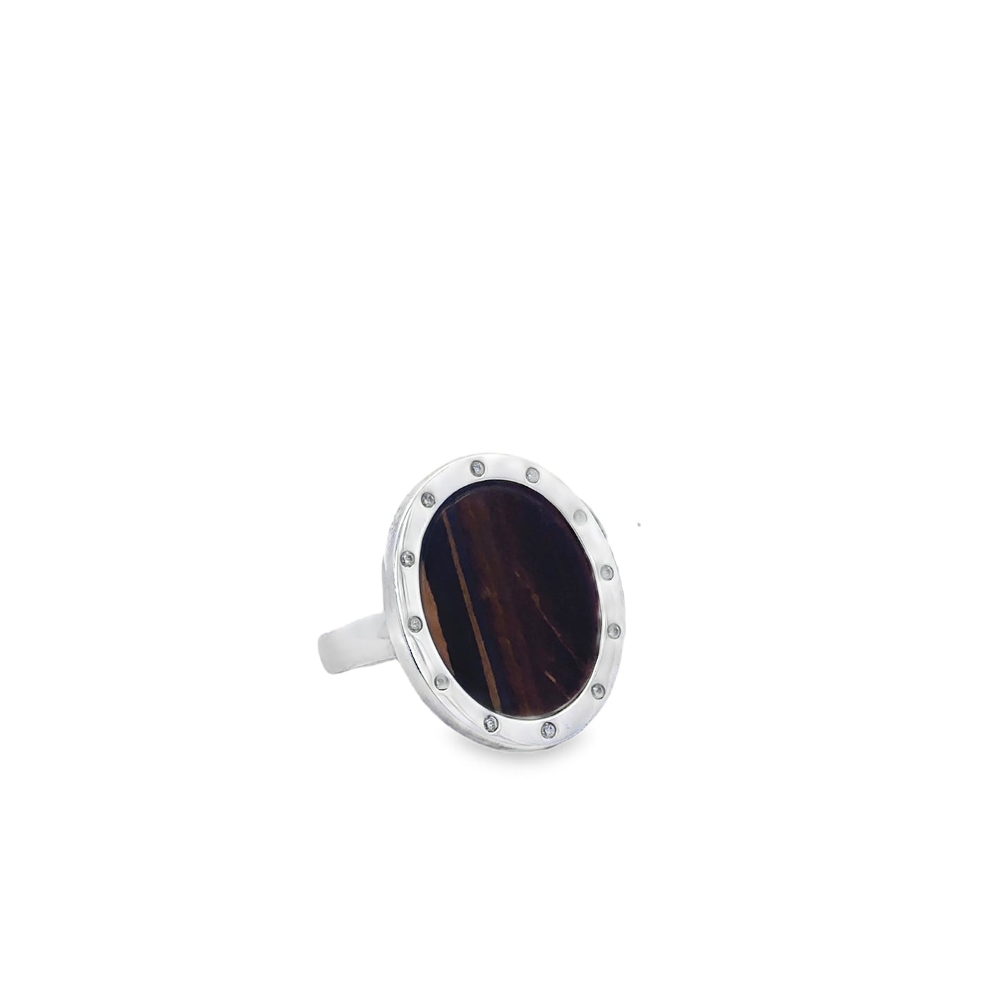 Tiger Eye Stone Ring (Size 54) - SHOPKURY.COM
