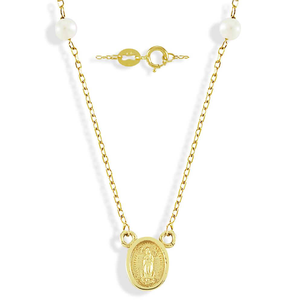 Milagrosa Pearl Necklace 14K by KURY COLLECTION