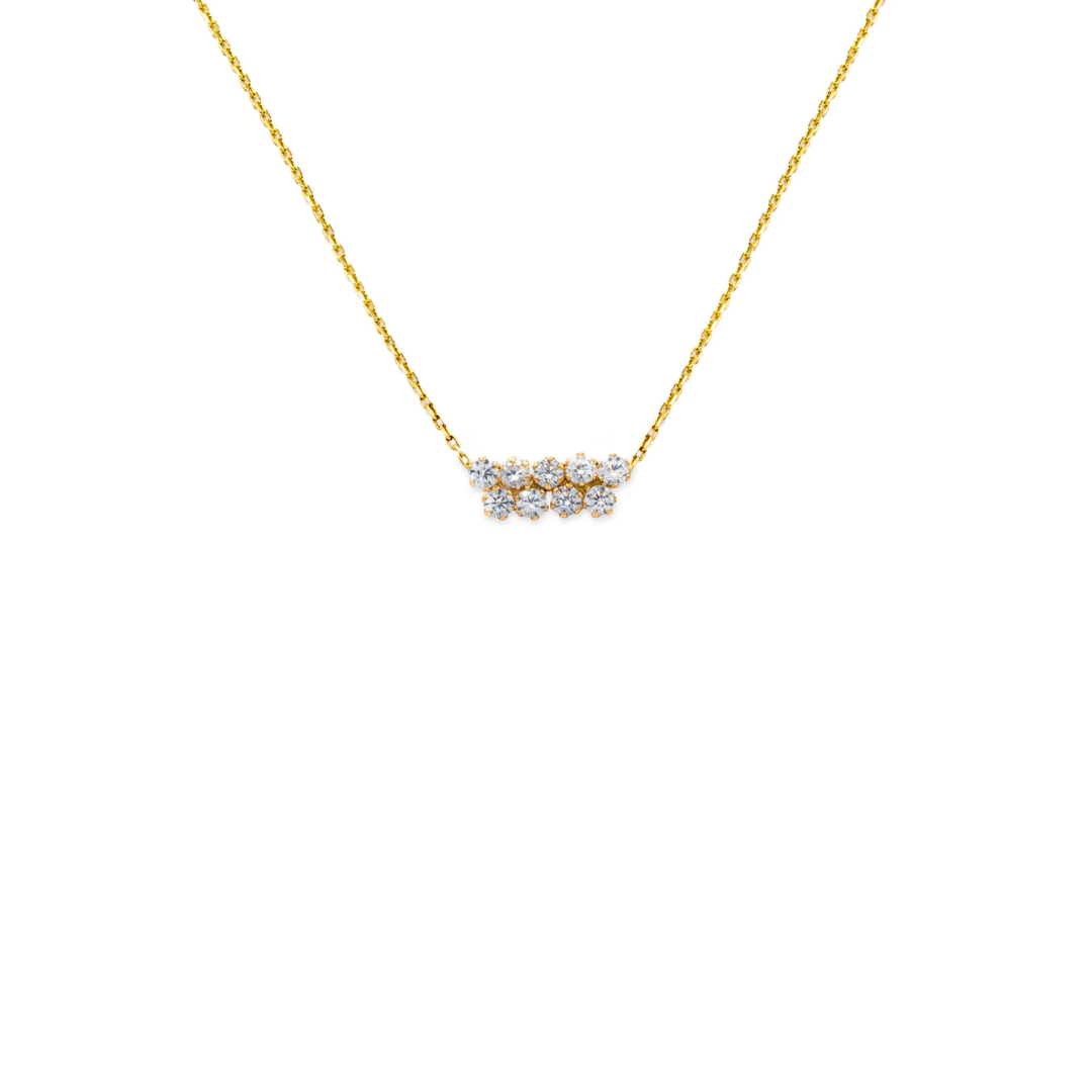 Zirconia Bar Necklace - SHOPKURY.COM
