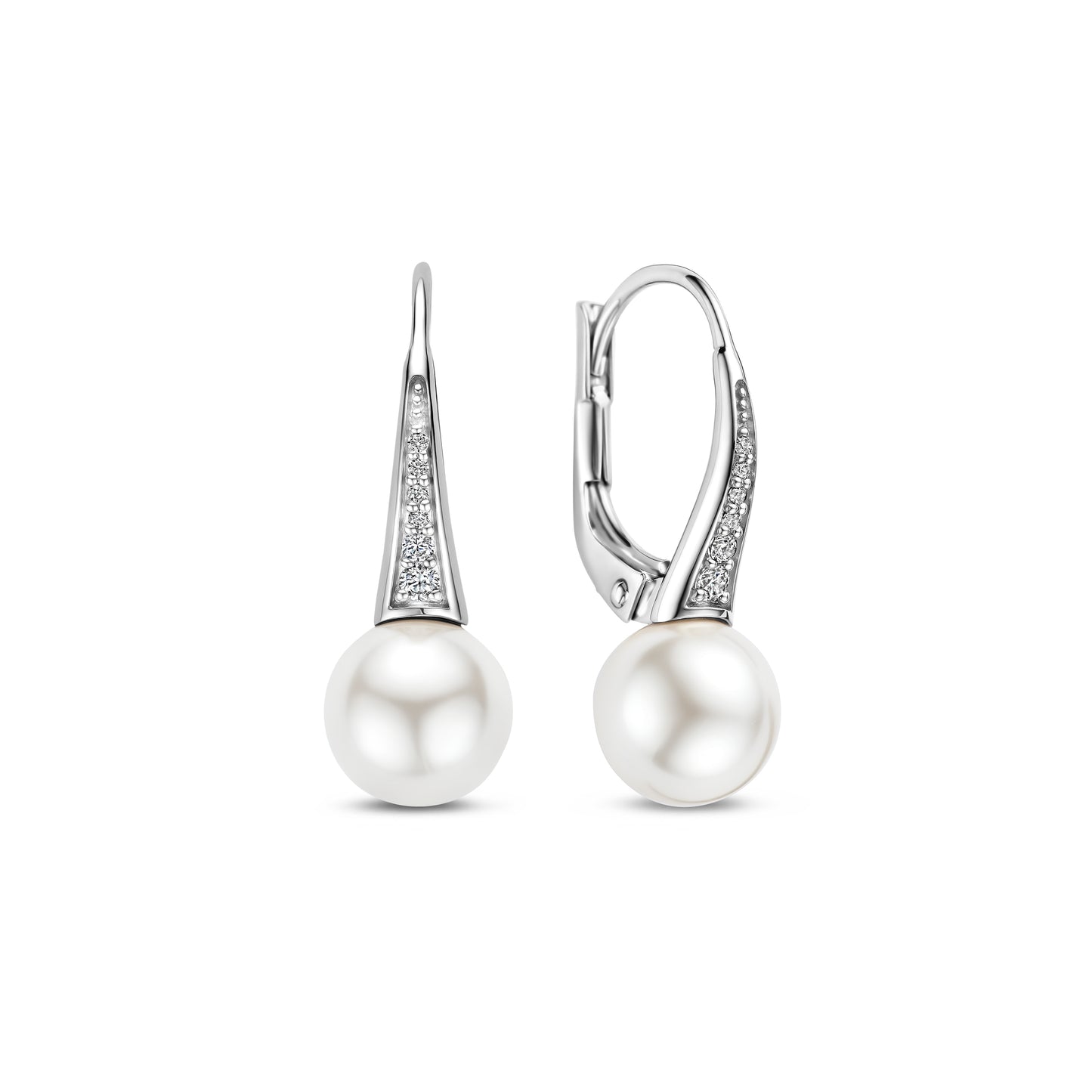 Pearl Classic Leverback Earrings by TI SENTO