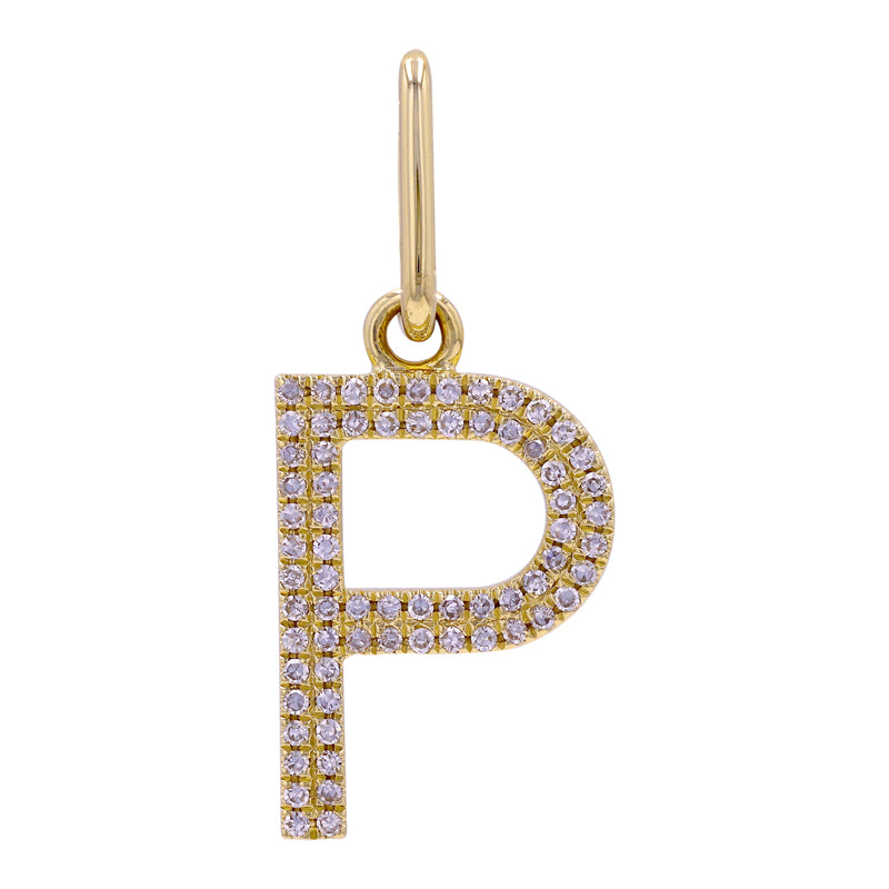 Initial with Diamonds - P - SHOPKURY.COM