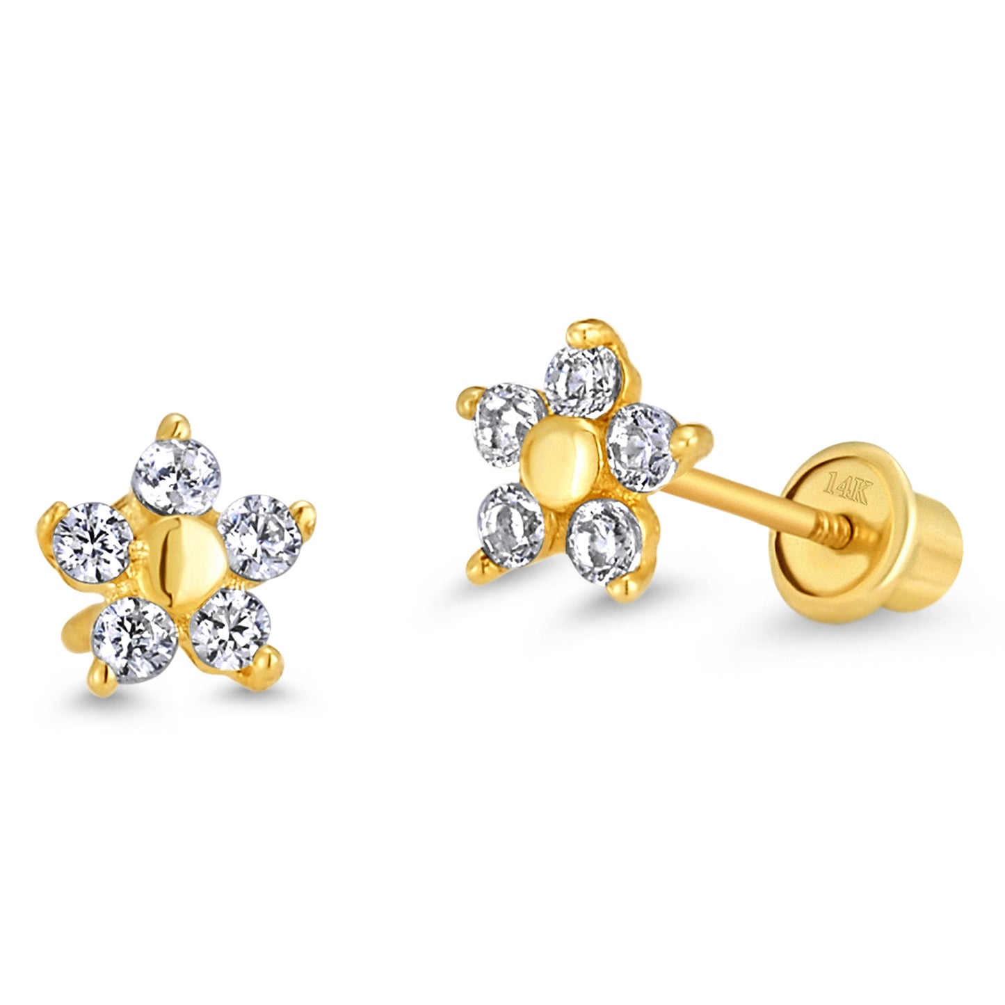 Five point Star Flower Stud Earrings - SHOPKURY.COM