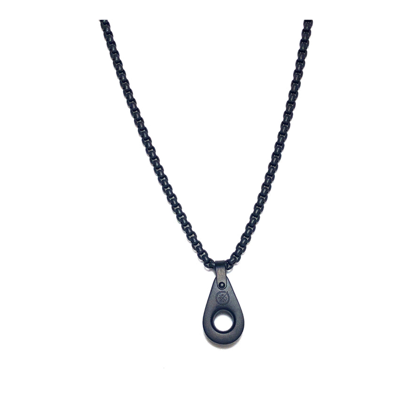 Pulley Black Matte Necklace - SHOPKURY.COM