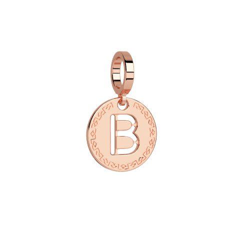 Rose Plated B Pendant - SHOPKURY.COM