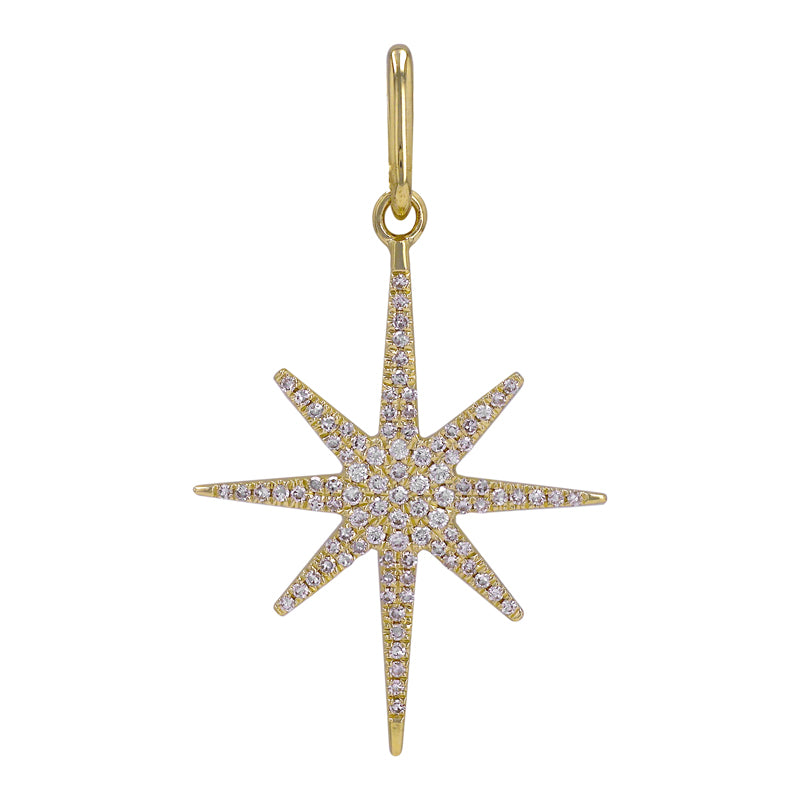 Elongated Star Diamonds Pendant - SHOPKURY.COM
