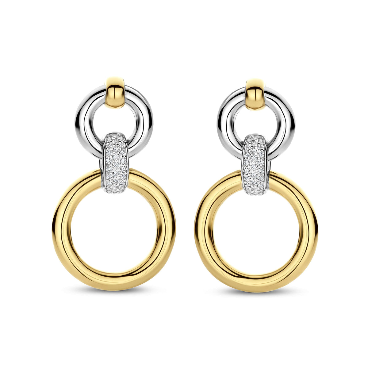 Revolve Double Circle Earrings by TI SENTO