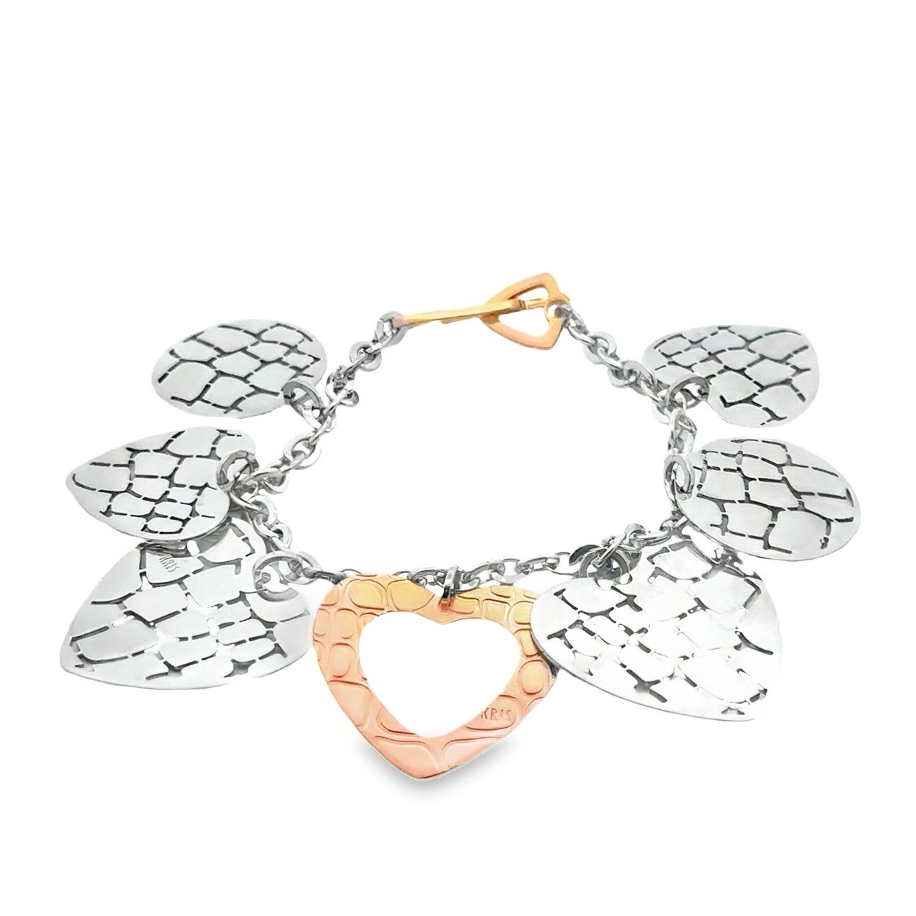 Circles and Hearts Pendant Bracelet - SHOPKURY.COM