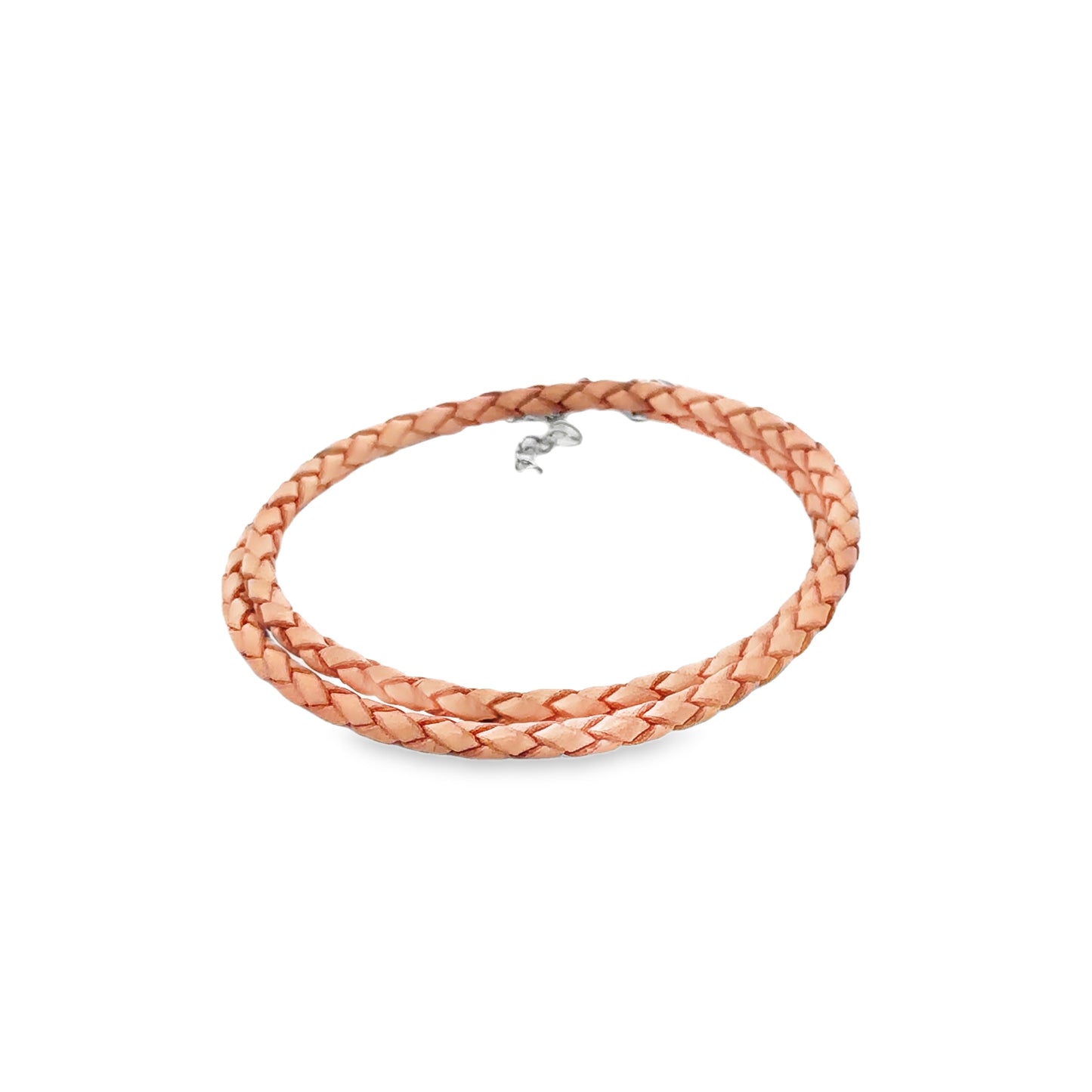 Silver and Brown Leather Necklace / Bracelet - SHOPKURY.COM