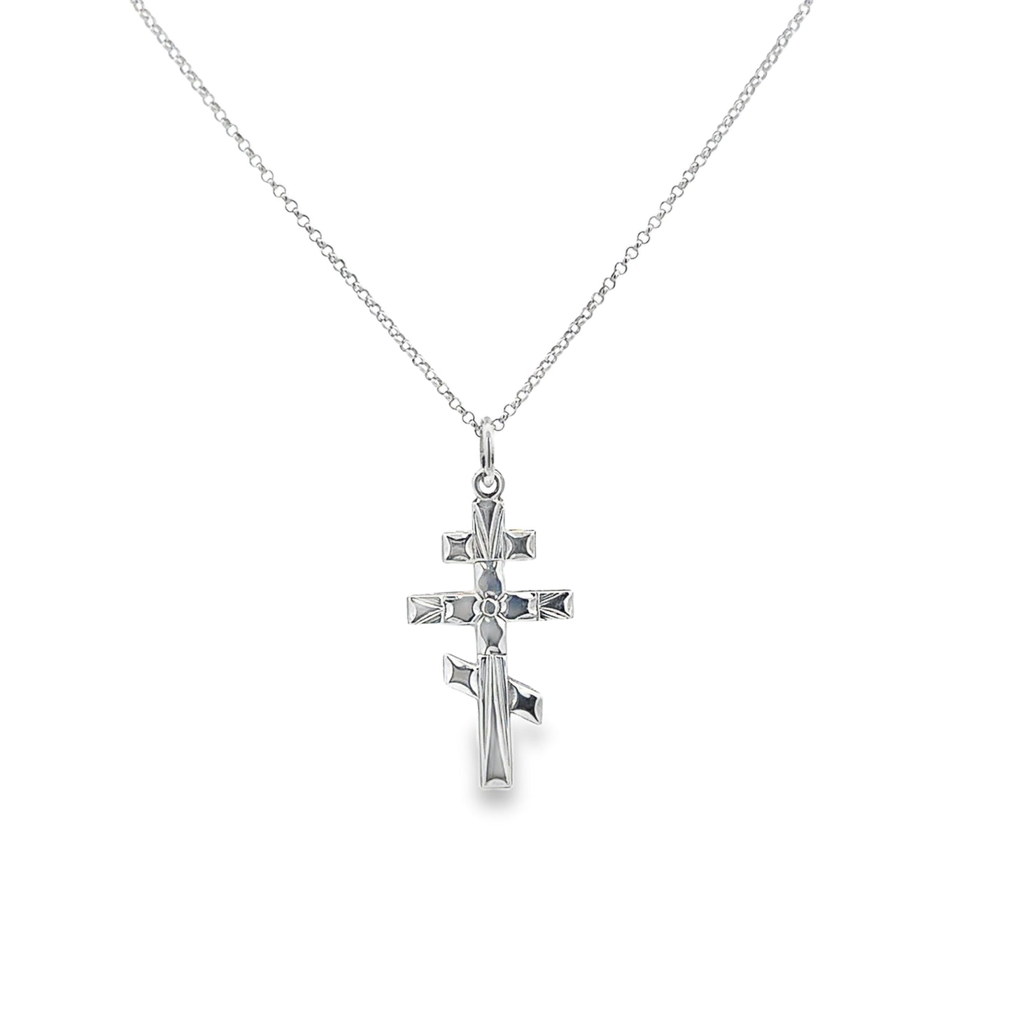 Sterling Silver Caravaca 30MM Pendant - SHOPKURY.COM