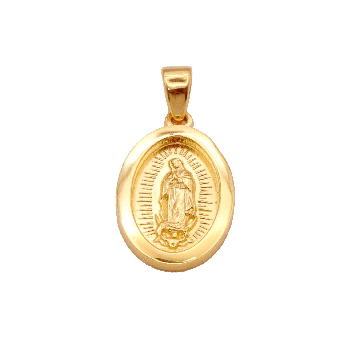 Guadalupe Oval 15MM Pendant - SHOPKURY.COM