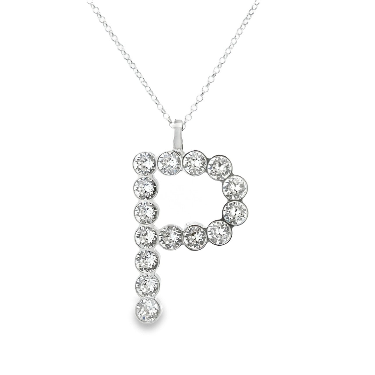 Initial P Pendantwith Swarovski Elements - SHOPKURY.COM