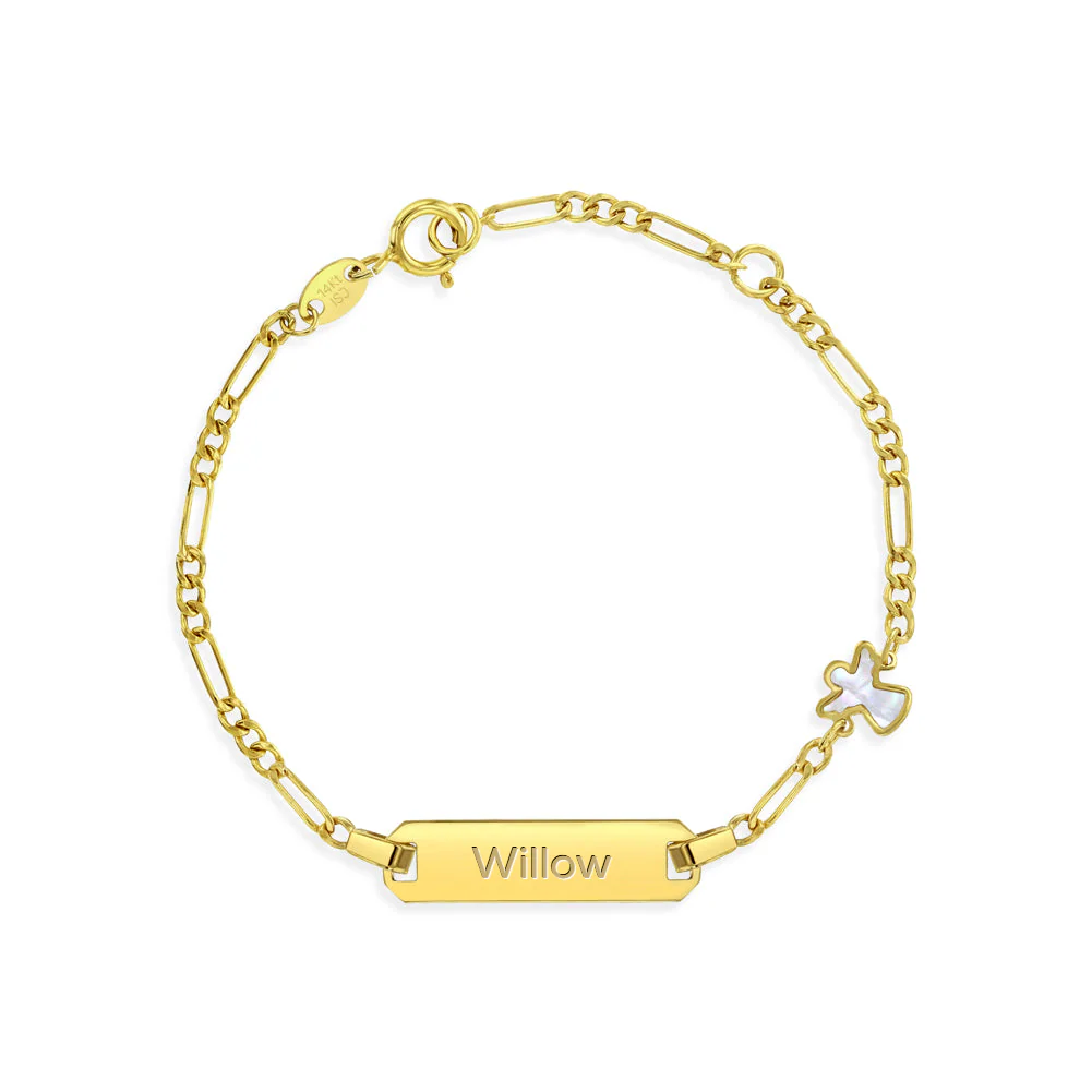 Valentino Angel Mother Pearl Kids Bracelet - SHOPKURY.COM