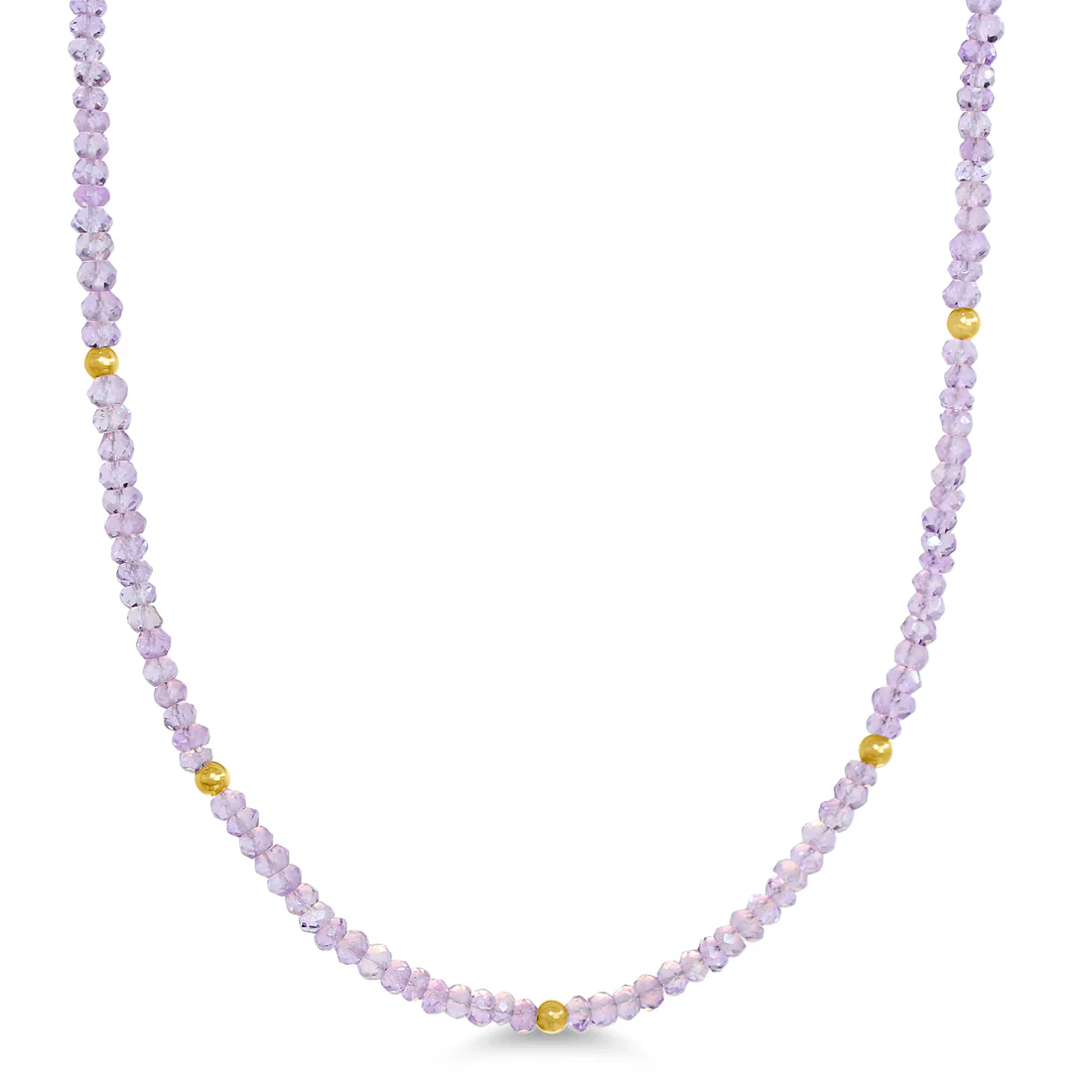 Natural Pink Amethyst Gemstones Necklace - SHOPKURY.COM