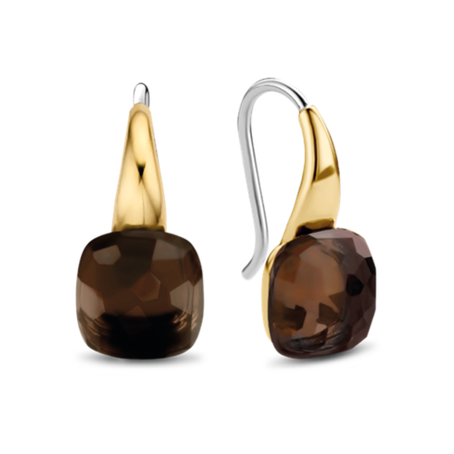 Cushion Brown Earrings - SHOPKURY.COM