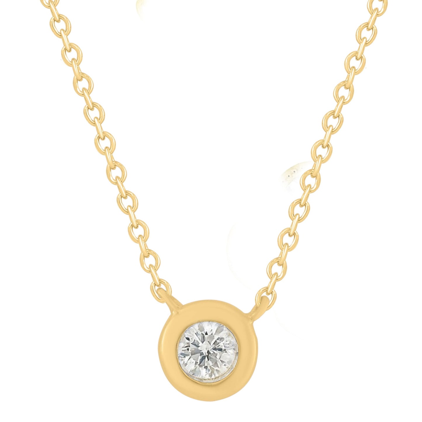 .14CT Diamond Solitaire Necklace - SHOPKURY.COM